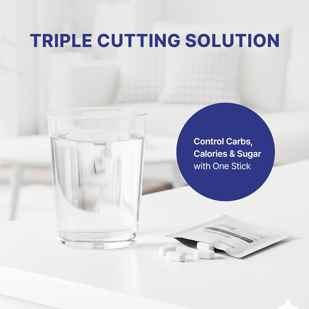 Cheating On - Savor Your Favorite Foods Guilt-Free with Our carb-Block Solution, Portable 30 Packs(120 Pills)/Box