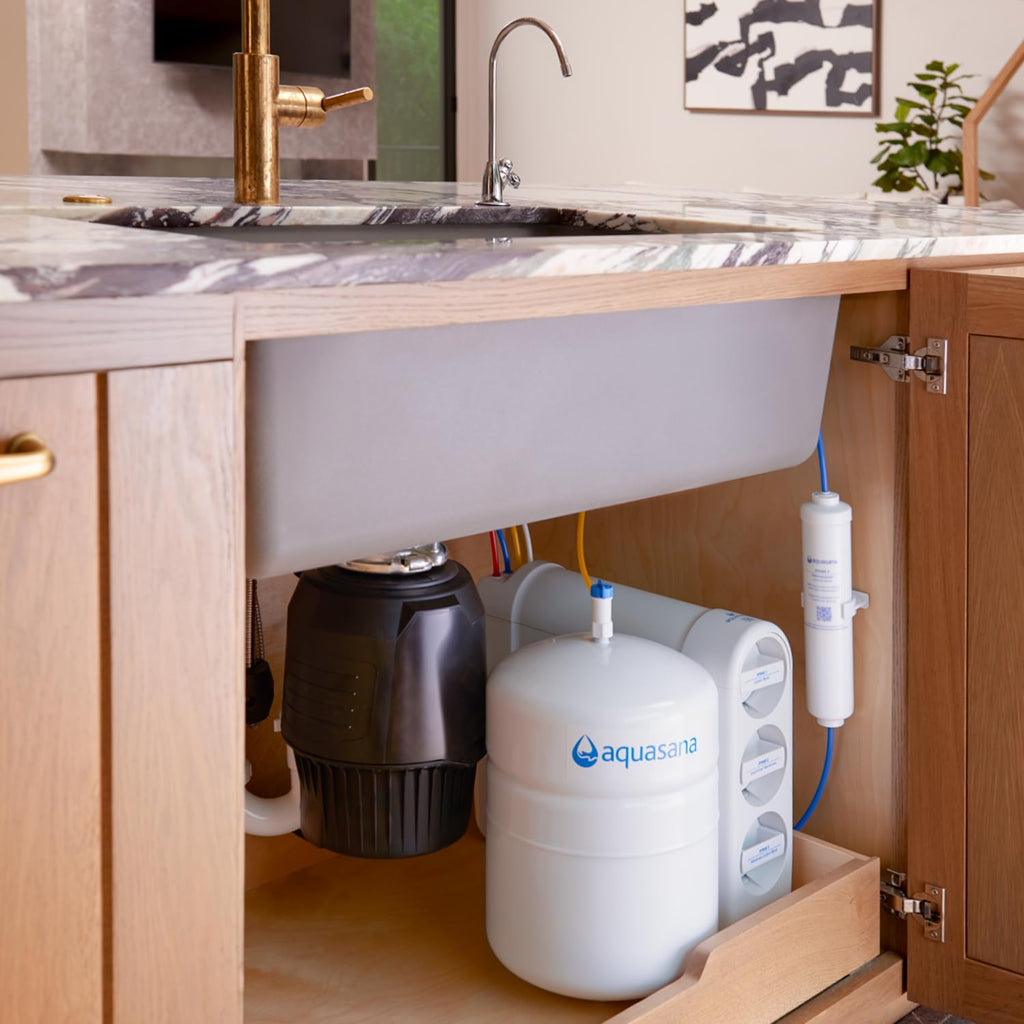 Aquasana SmartFlow® Reverse Osmosis Water Filter | RO Under Sink System | WQA certified up to 99.99% of 90 contaminants including fluoride, PFAS, arsenic, lead, and chlorine | Oil rubbed bronze faucet