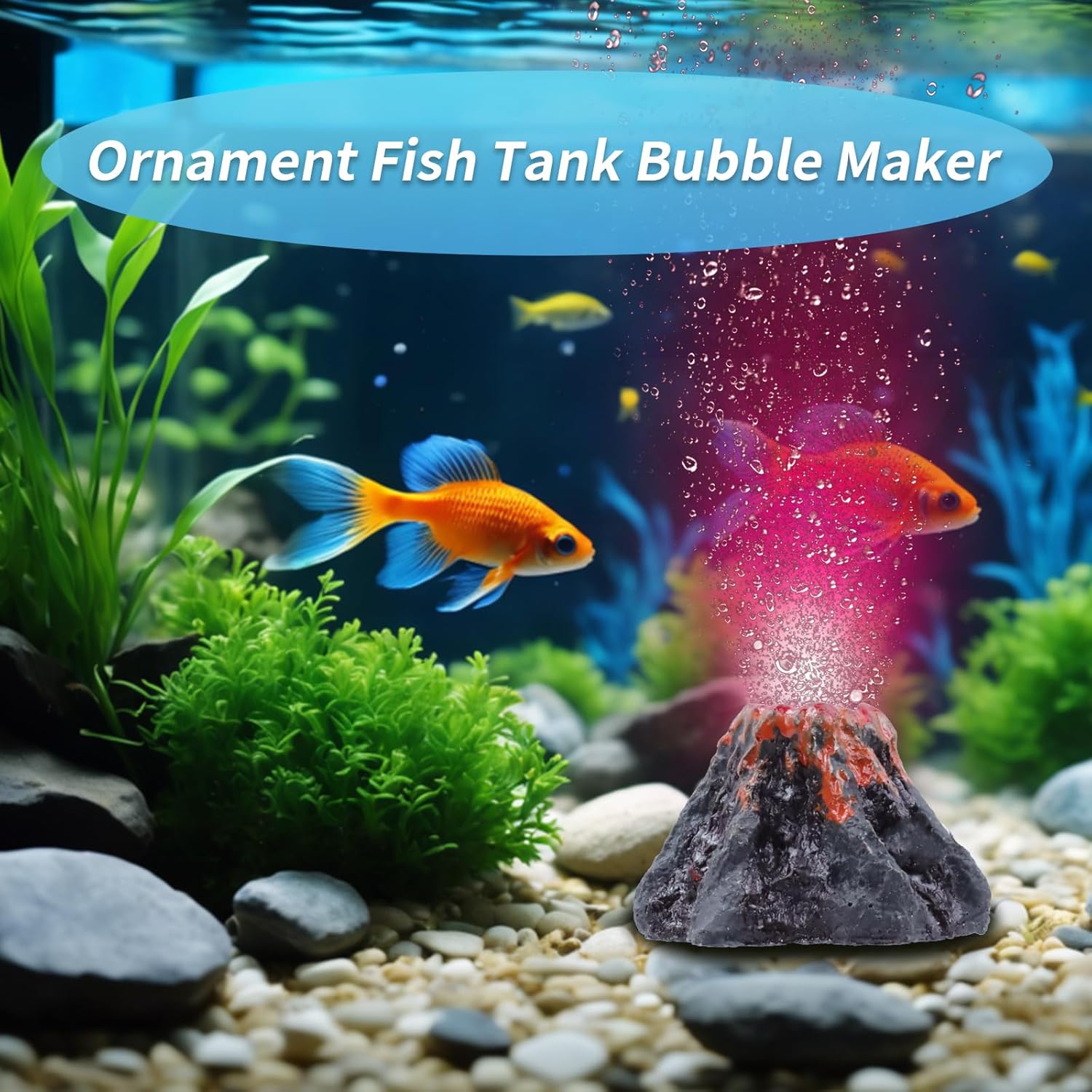 Aquarium Decoration with Air Stone Bubbler Shells Ornament Fish Tank Bubble Maker Aquarium Air Bubbling Great Addition for Fish Tank Aquarium