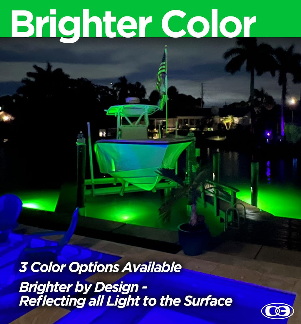 Blue Underwater Dock Light - Brightest HID Submersible Light for Enhanced Fishing, Dock Illumination, Nighttime Safety, Easy Installation - Easy Installation