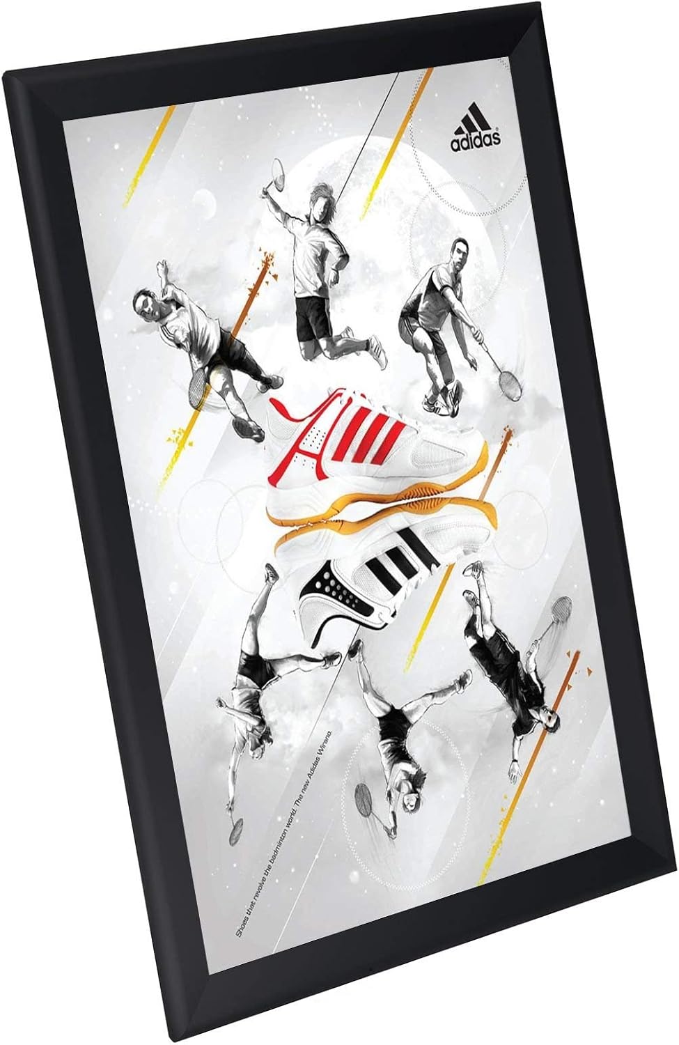 SnapeZo Poster Frame 20x30 Inches, Black 1.7 Inch Aluminum Profile, Front-Loading Snap Frame, Wall Mounting, Wide Series