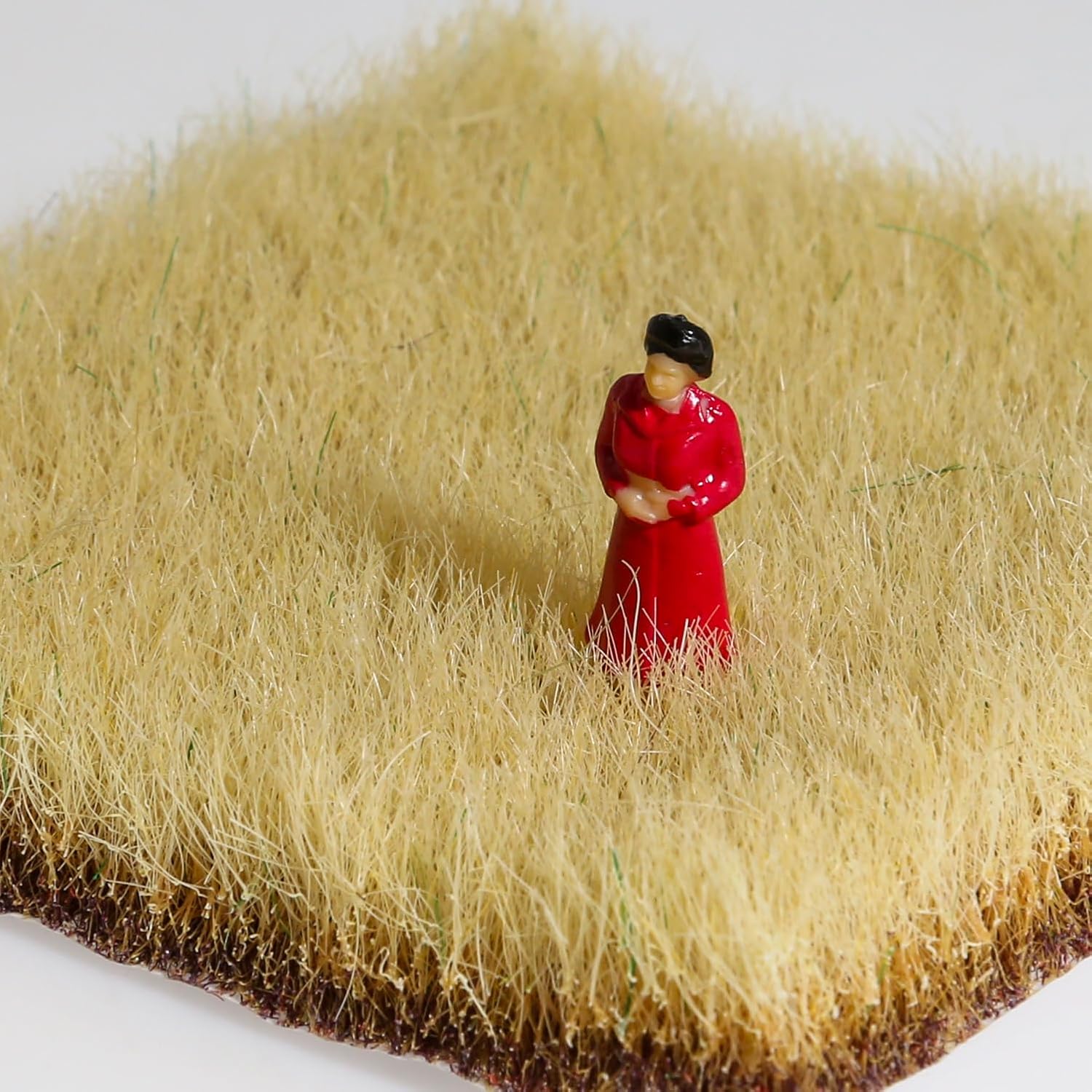 16mm Tall Diorama-Flowers-Grass Hand-teared Grass Spring Meadow Green Static-Grass for Model-Train-Scener Wargaming-Terrain ，Dioramas & DIY Crafts