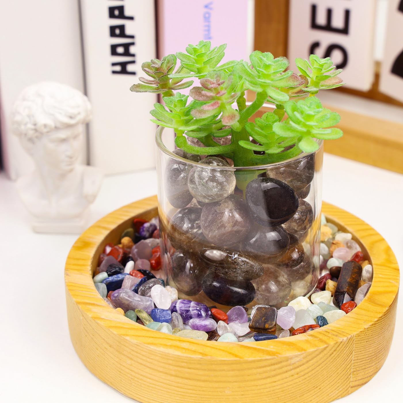 DUQGUHO Smoky Quartz Crystals Healing Crystal Stones Set Natural Crystals Bulk Irregular Stones 0.45 lbs