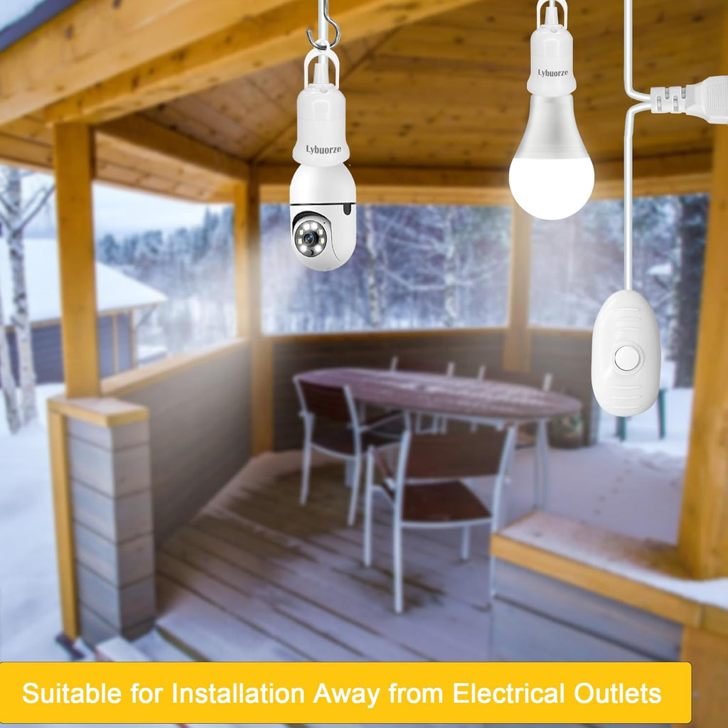 23 ft Extension Hanging Lantern Pendant Light Lamp Cord Cable, Plug in Hanging Lamp Cord Kit with On Off Switch and E26 E27 Socket, Hanging Light Socket with Cord for Bedroom Garage Farmhouse