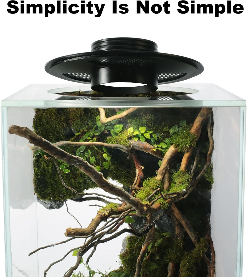 Glass Terrarium Plant Growing Lamp, for Vases Up to 5.9 Inches in Diameter, Light with Timer Auto On/Off, Betta Fish Tank, Indoor Plant Growth, Succulent, Miniature Gardening Landscape (10W 5.9IN)