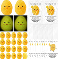 Wettarn 30 Sets Emotional Luminous Potato Stress Ball Gifts Bulk Office Christmas Appreciation Gift Cute Squeeze Mini Stress Relief Ball Positive Card Potato for Coworker Employee Nurse Staff