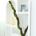 190cm/74.8inch Flax Silk Big Bendable Artificial Tree Trunk Fake Tree Twigs Branches Green Grape Rattan Vine Garland Plants for 3D Wall Hanging Garden Outdoor Home Halloween Decoration