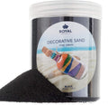 Royal Imports Decorative Beach Sand for Vase Filler, Wedding, Home Decor, Arts & Crafts, Fire Pit, Fireplace, Pet Tank Habitat - 4.5 LBS, Black