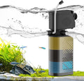 Aquarium Filter for 60-100 Gallon Tanks, Internal Large Fish Tank Filter, Powerful Submersible Pumps Fish Filter, Turtle Tank Filter, with Dual Water Outlet & Aeration