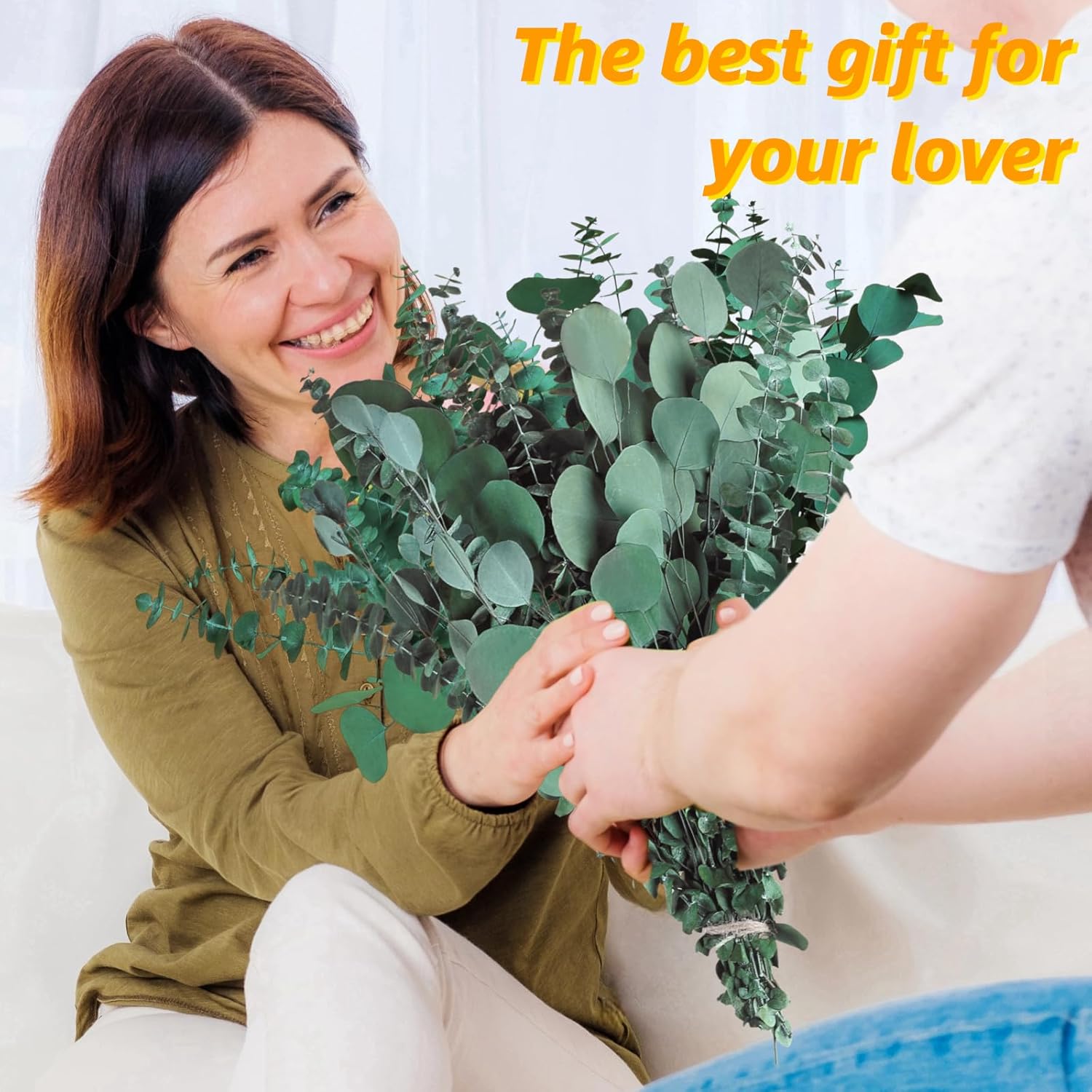 22 Pcs Large Dried Eucalyptus & Silver Dollar Leaves Bundle - Natural Real Fresh Eucalyptus, 17" Preserved Eucalyptus Stems for Shower Hanging, Bathroom Decor, Garland, Greenery Plant (22)