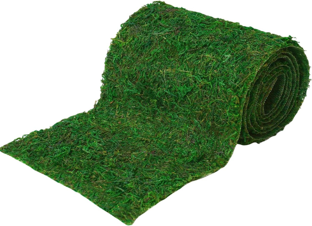 Byher Roll of Green Moss for Fairy Gardens Wedding Other Arts and Crafts (15.3x130cm (6" W x 51" L))