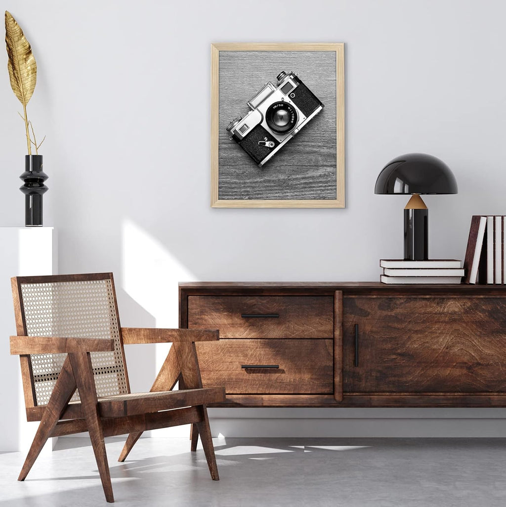 Americanflat 16x20 Picture Frame with Polished Plexiglass - Wide Picture Frames Made of Engineered Wood for Vertical or Horizontal Wall Display - Epic Collection - Natural Oak