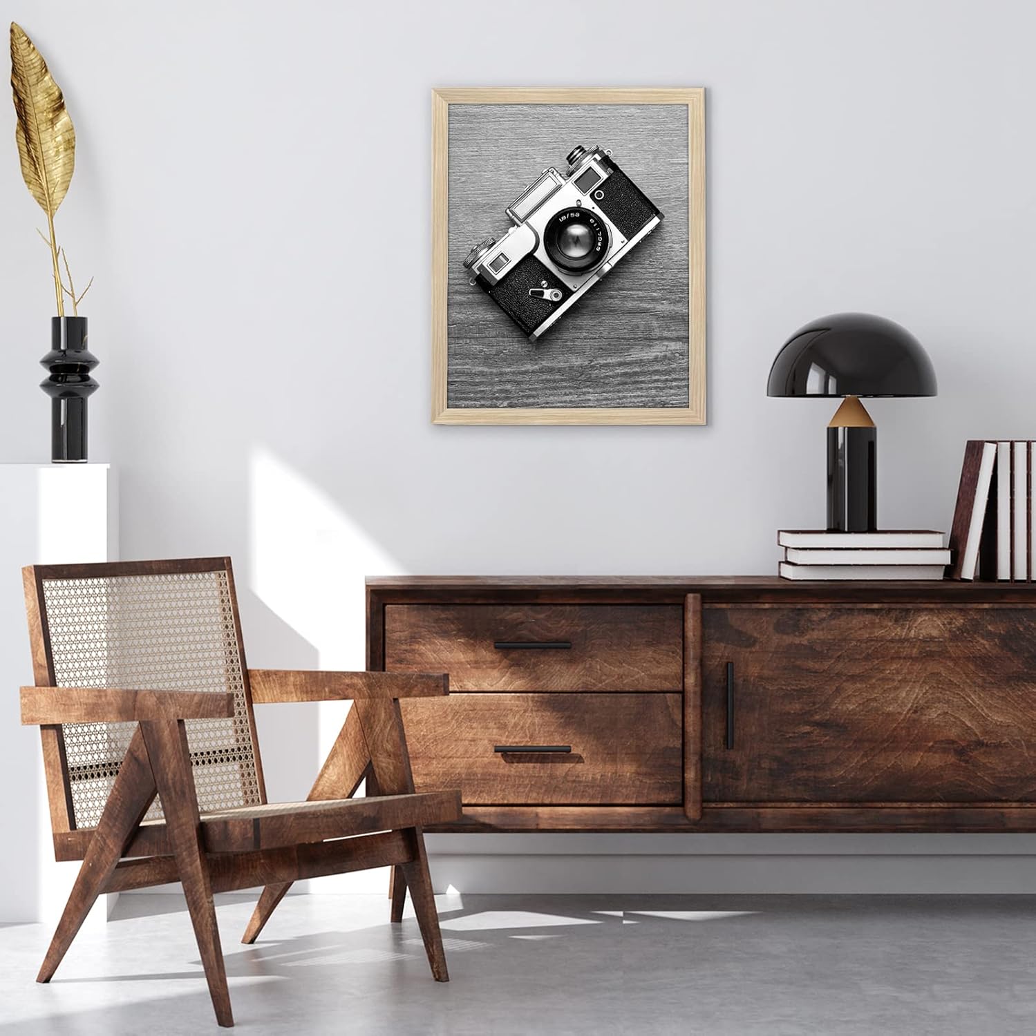 Americanflat 16x20 Picture Frame with Polished Plexiglass - Wide Picture Frames Made of Engineered Wood for Vertical or Horizontal Wall Display - Epic Collection - Natural Oak