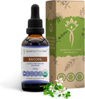 Bacopa USDA Organic | Alcohol-FREE Extract, High-Potency Herbal Drops, Relaxation, Positive Cognitive Effect | Made from 100% Certified Organic Bacopa (Bacopa Monnieri) Dried Herb 2 oz