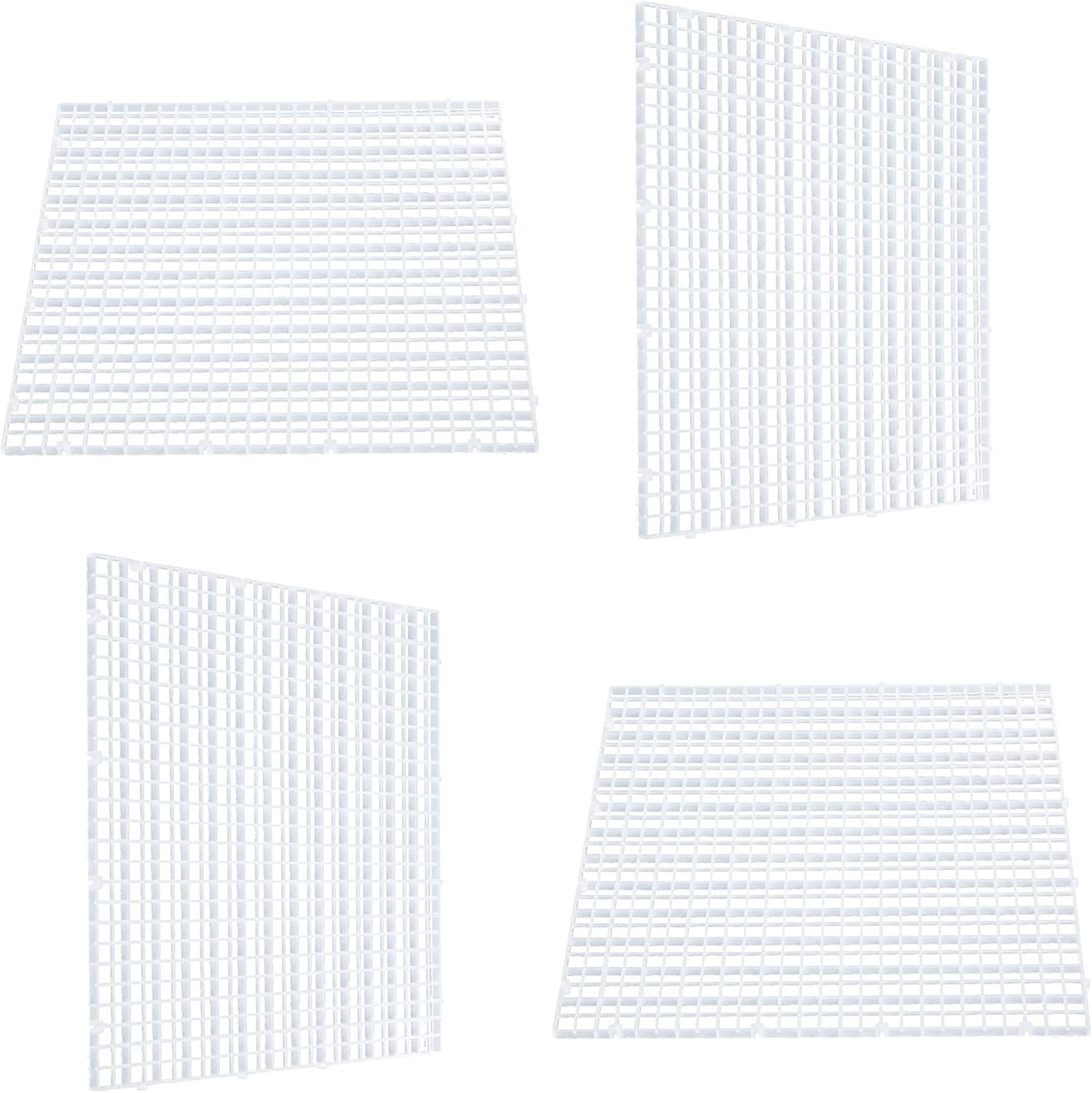 Aquarium Fish Tank Bottom Isolation, Grid Divider Tray Egg 4 Pcs (L 4pcs)