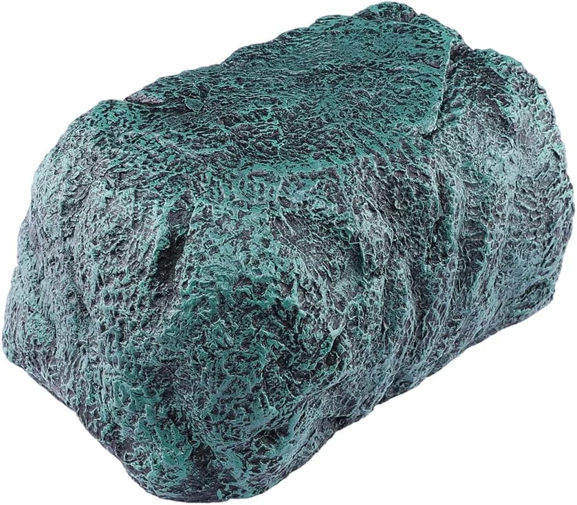 Reptile Large Opening Rock Cave Habitat Hide – Premium Non-Toxic Resin for Aquariums & Terrariums. Ideal for Amphibians,Lizards,Snakes,Bearded Dragons,Geckos,Scorpions,Frogs,Spiders... Large Size