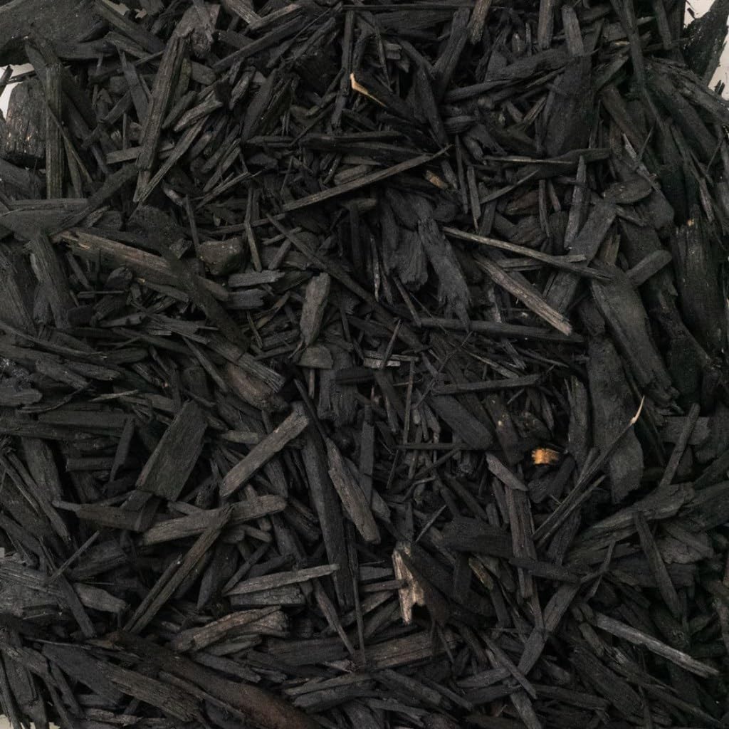 Gardenera Black Mulch - Retain Moisture and Promote Healthy Root Growth in Your Landscape - 4 QUARTS