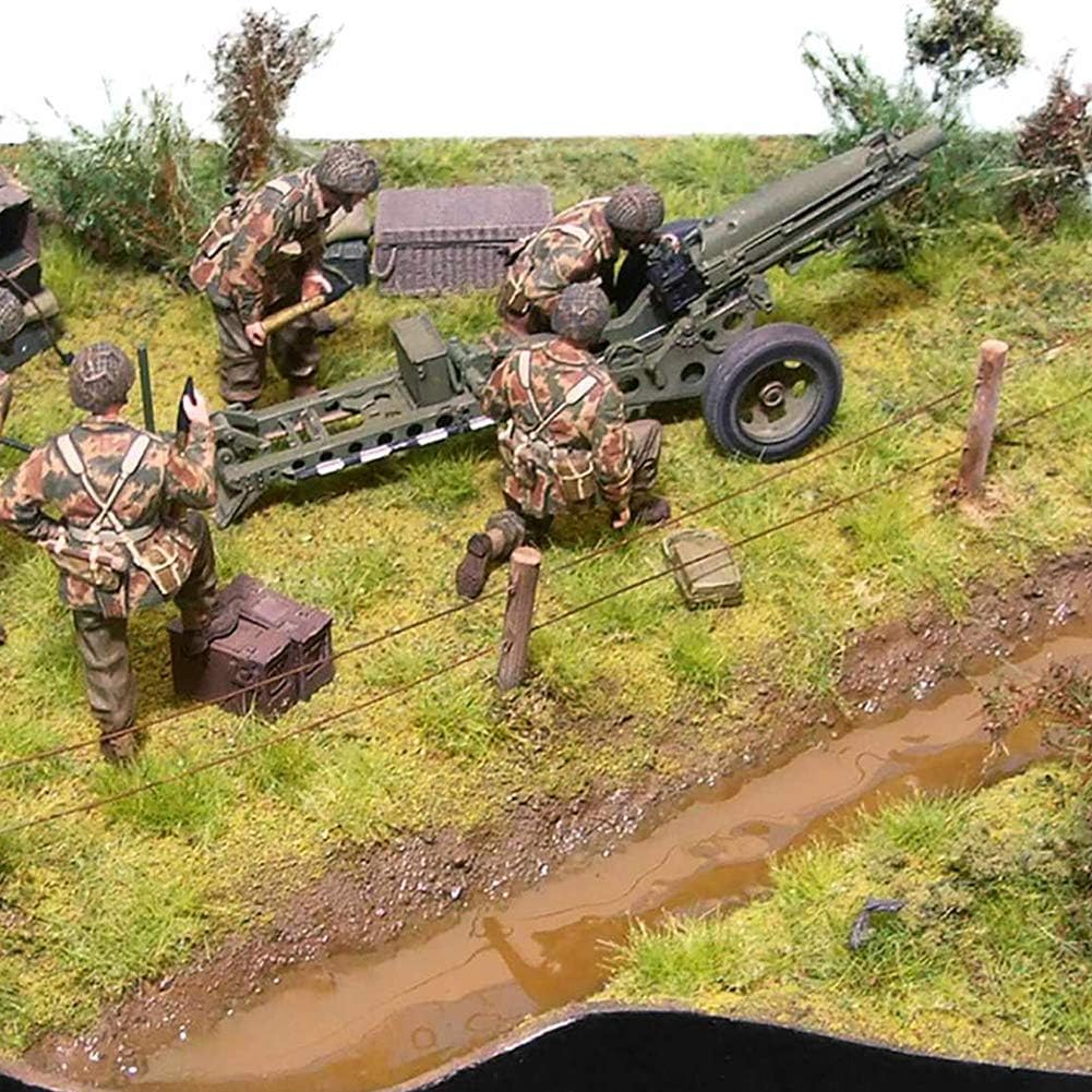 Warmtree 100 Pcs Static Grass Tuft Model Grass Tufts Railway Artificial Grass Miniature War Gaming Terrain DIY Model Railroad Scenery War Gaming Scenery (Green)