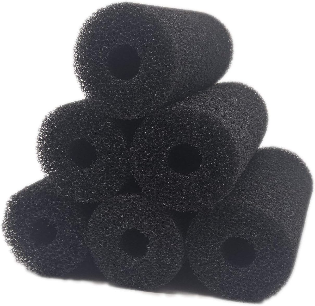 5″ Big Prefilter Sponge Foam Replacement Filtration Kit for Pond Aquarium Fish Tank, 6 Pack