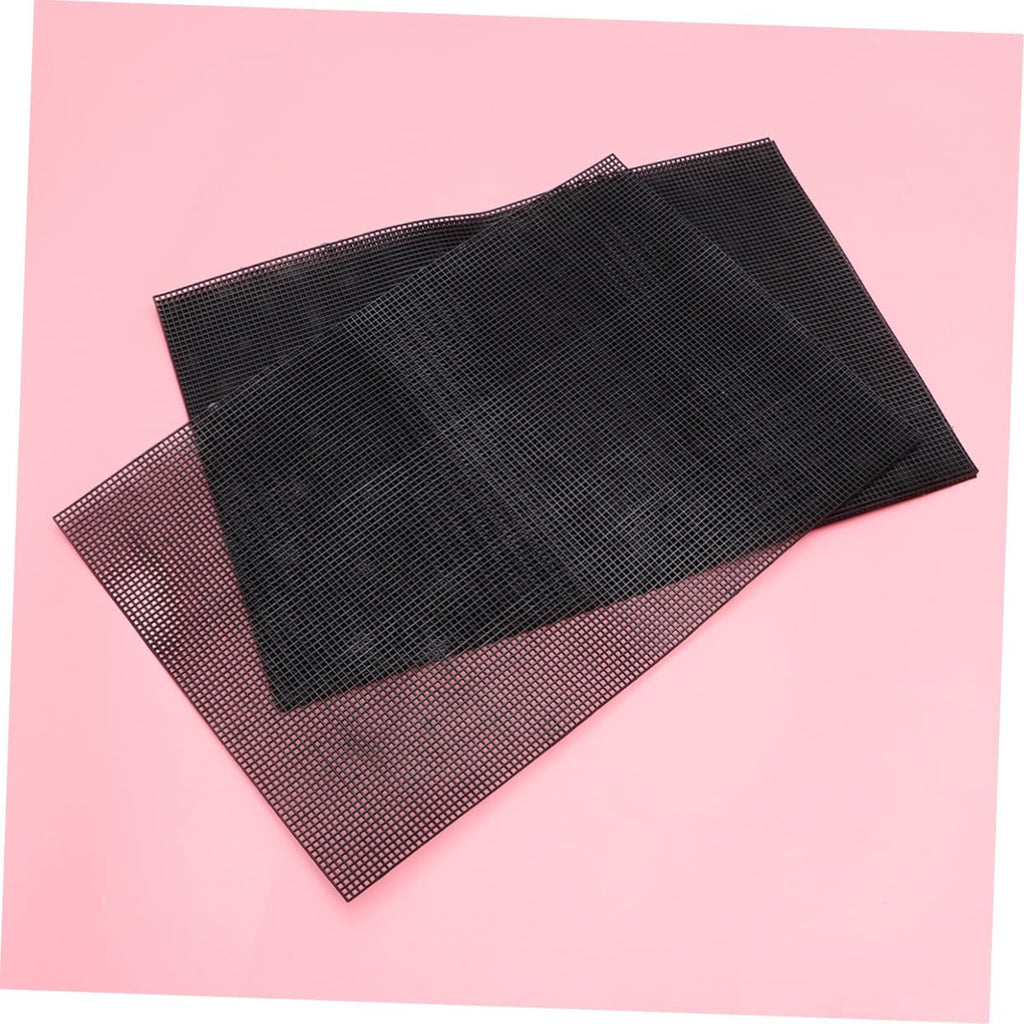 Happyyami 5pcs Plastic Mesh Grid for Projects Multi-Purpose Handmade Mesh for Fish Tank Aquariums and Crafting Black