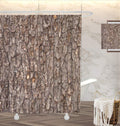GOOESING Waterproof Shower Curtain Curtains Beige Pine Tree Bark Brown Tileable of The Old Trunk Wood Weathered Abstract Aging Decorative Bathroom