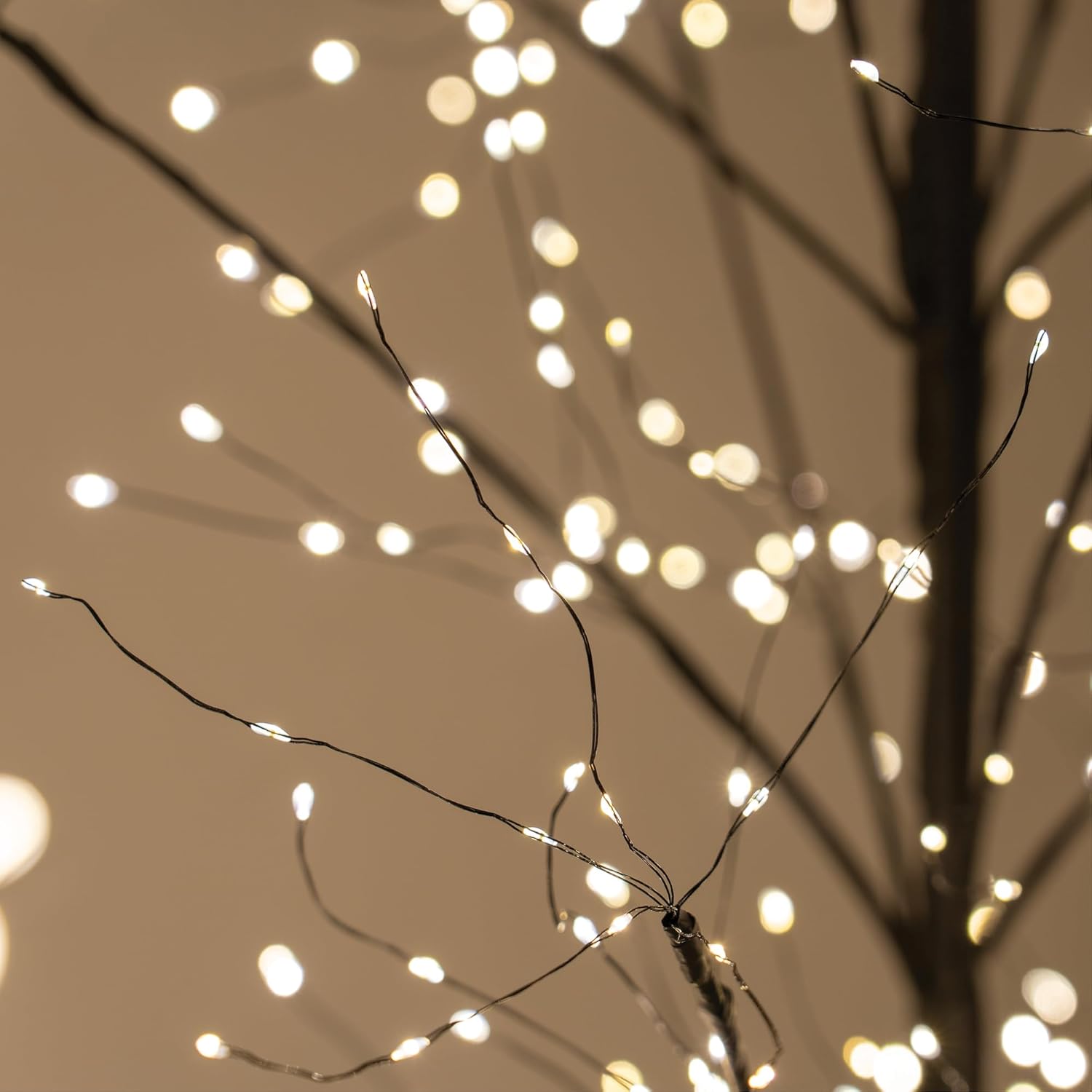 3 Ft Black Fairy Light Tree Room Décor Home Décor Black Room Decor, 270 Warm White LED Lights