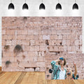 10x7ft Jerusalem Wailing Wall Backdrop Western Wall Jerusalem City Photo Backdrop Ancient Rock Textured Brick Stone Photography Background Religious Church Event Decoration Photo Booth Studio Props