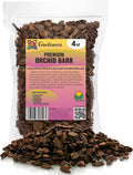 GARDENERA New Zealand Pinus Radiata Bark - Organic Hand Mixed New Zealand Orchiata Pine Bark for Orchids - Medium Chips 9-12mm - 4 Quart Bag