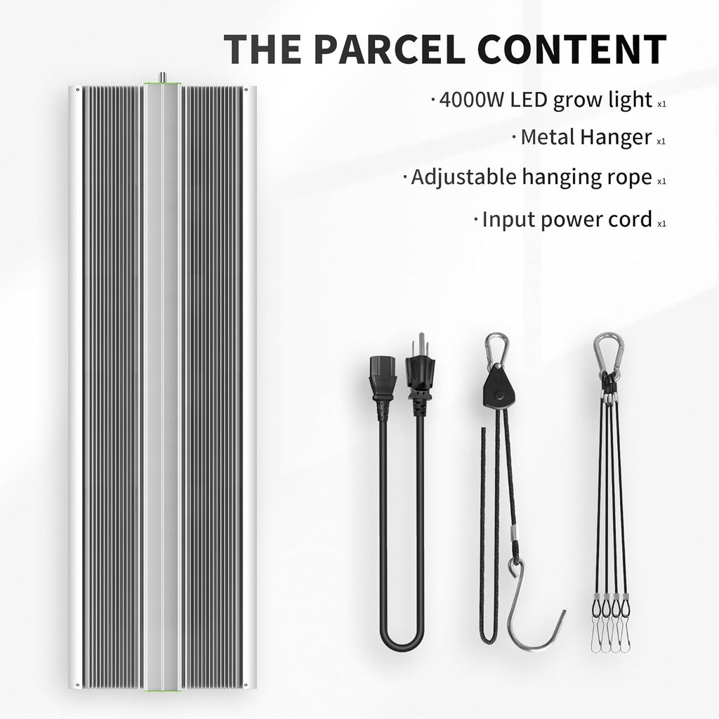 BESTVA BP2000 Dimmable LED Light, Full Spectrum Plant Lamp for Indoor Seed Starting, Seedlings, Vegetables & Household Plants