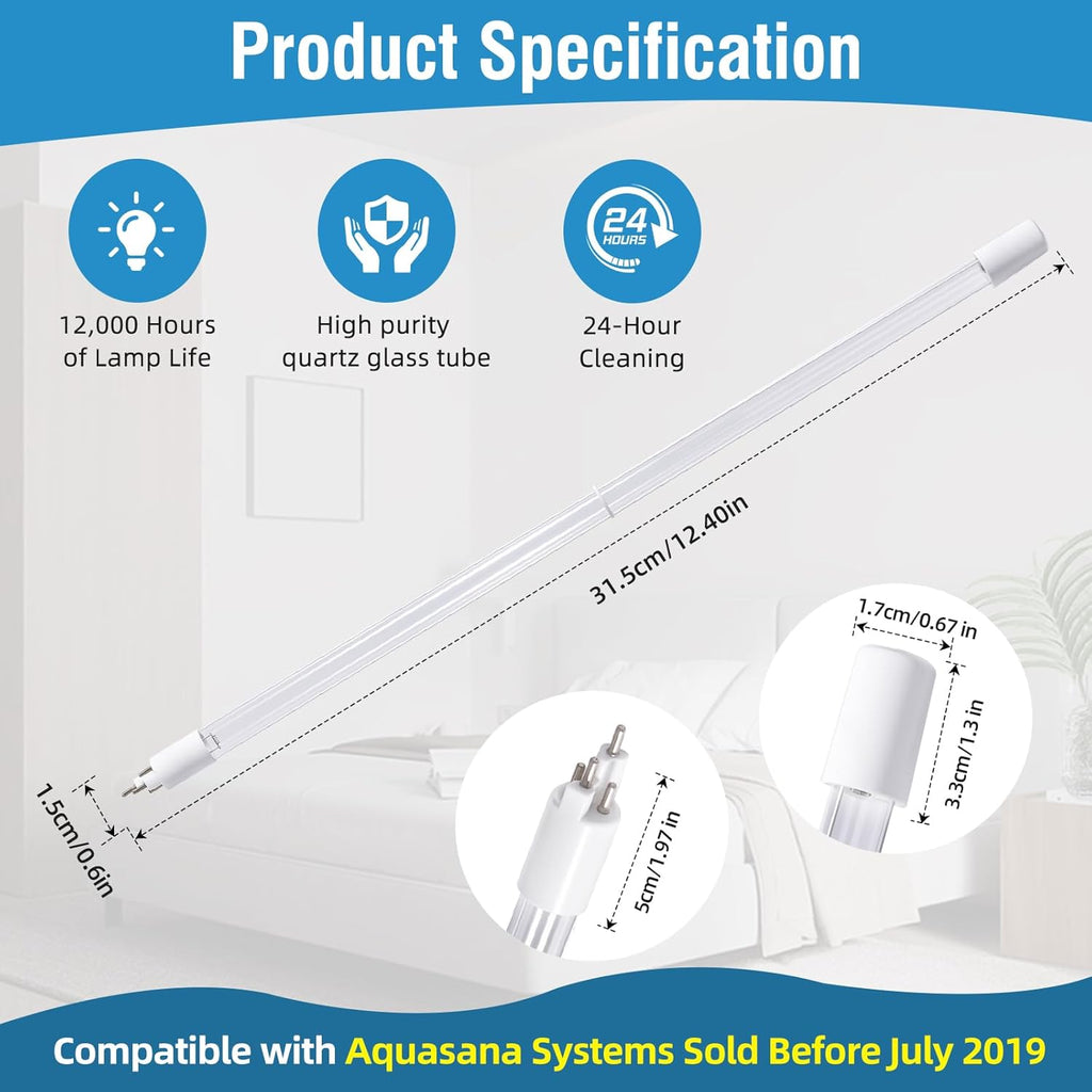 Replacement Üν Lamp AQ-ÜV-L330C for Aquasana Systems (Pre-July 2019) Compatible Aquasana Whole House Water Filter Systems (AQ-Üν-10C),OEM Quality Water Purification Bulb,1 Pack