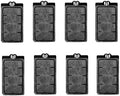 Aquarium Filter Cartridges Suit for 3.5W 280L/H Low-Water Fish Tank Filter Turtle Tank Reptiles Amphibians Frog Crab Cichlids Newt Filter Plate(Cartridges-8PCS)
