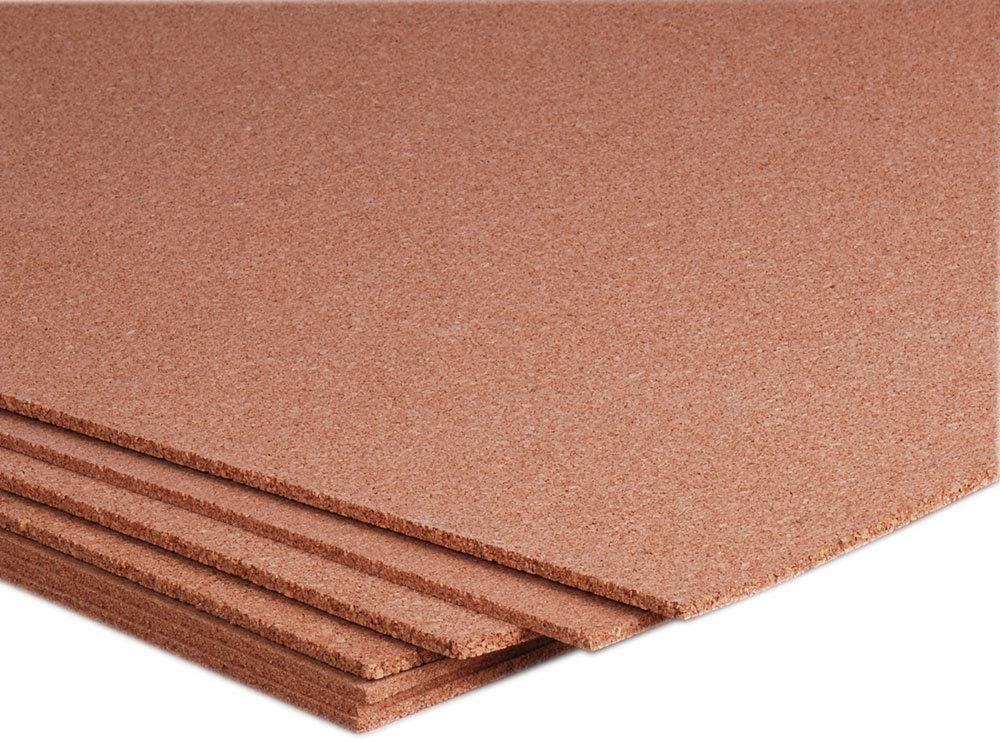 Manton Cork Standard Grade Cork Sheet - 4' x 8' x 1/4", 100% Natural Material for Bulletin Boards, Decorative Photo and Message Push Pin Displays - Perfect for Home, School, and Office