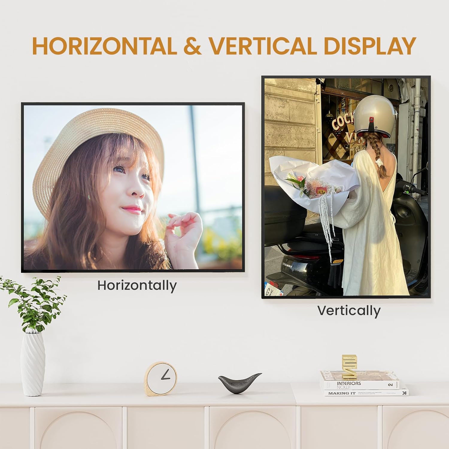 19x25 Aluminum Metal Picture Frame,Tempered Glass Black Large 19 x 25 Poster Frame for Puzzles Photos or Artwork for Wall Gallery Mount Horizontal or Vertical Decor Home,Office,Hotel