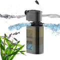 Submersible Aquarium Filter 3-Stage Fish Filter for Fish Tank, Turtle Filter Fish Tank Filter with Aeration & Dual Water Outlet, Turtle Tank Filter Pump for 40-70 GAL Aquariums