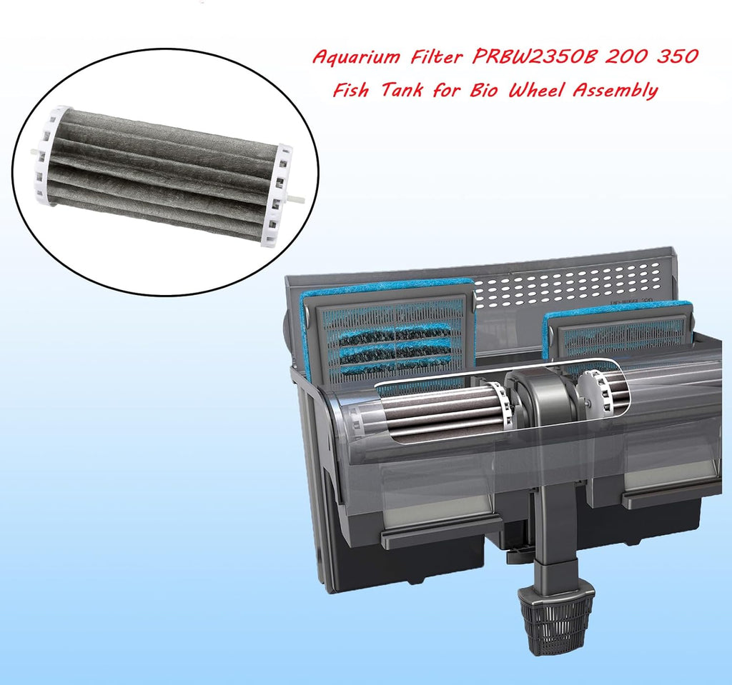 Aquarium Filter for Penguin PRBW2350B 200 350 Fish Tank,Power Filter for Bio Wheel Assembly 200B 350B(2 Pcs)