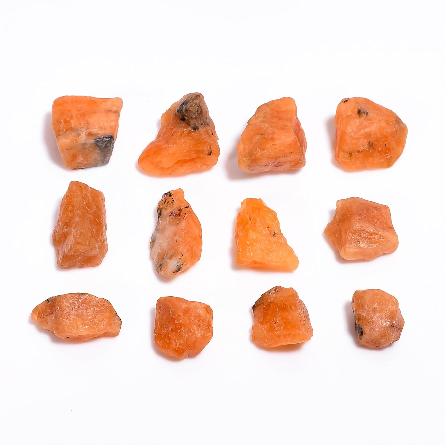100 carats Raw Orange Triplite Stone Lot, Rough Gemstone, Natural Crystals, Chakra Crystals, Healing Stones, Wholesale Pack, Jewelry Making Supply, Supply, (6 to 8pcs)