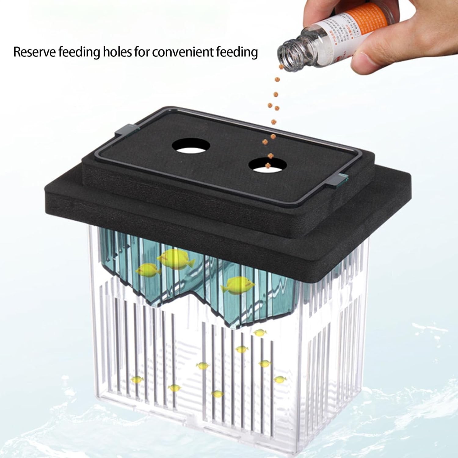 Transparent Floating Hatchery Container for Fish Multi-Purpose Safe Nursery Box Easy to Aquarium Floating Breeding Box