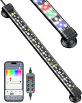 Pawfly Aquarium Light with Bluetooth for Plants, 6.5W 12 inch Full Spectrum Fish Tank Light for 13-22 inch Fish Tanks, Submersible LED Lights with App Control, Timer Modes & Adjustable Brightness