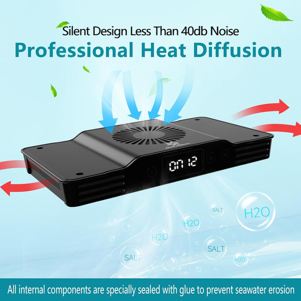 Aquarium Light - 36Watts Reef Light with Timer Sunrise and Sunset Touch Control Dimmable Saltwater Aquarium Light for Nano Tank (A036)