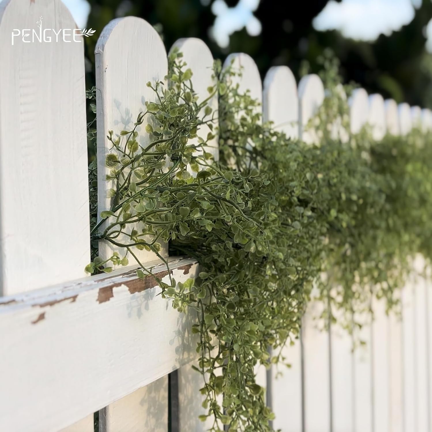 6 Pack 5.57ft Artificial Greenery Garland, Leaf Garland for Room Decor, Garlands for Decoration, Fake Vines Hanging Plants for Home Bedroom Garden Wall Wedding Decor 039
