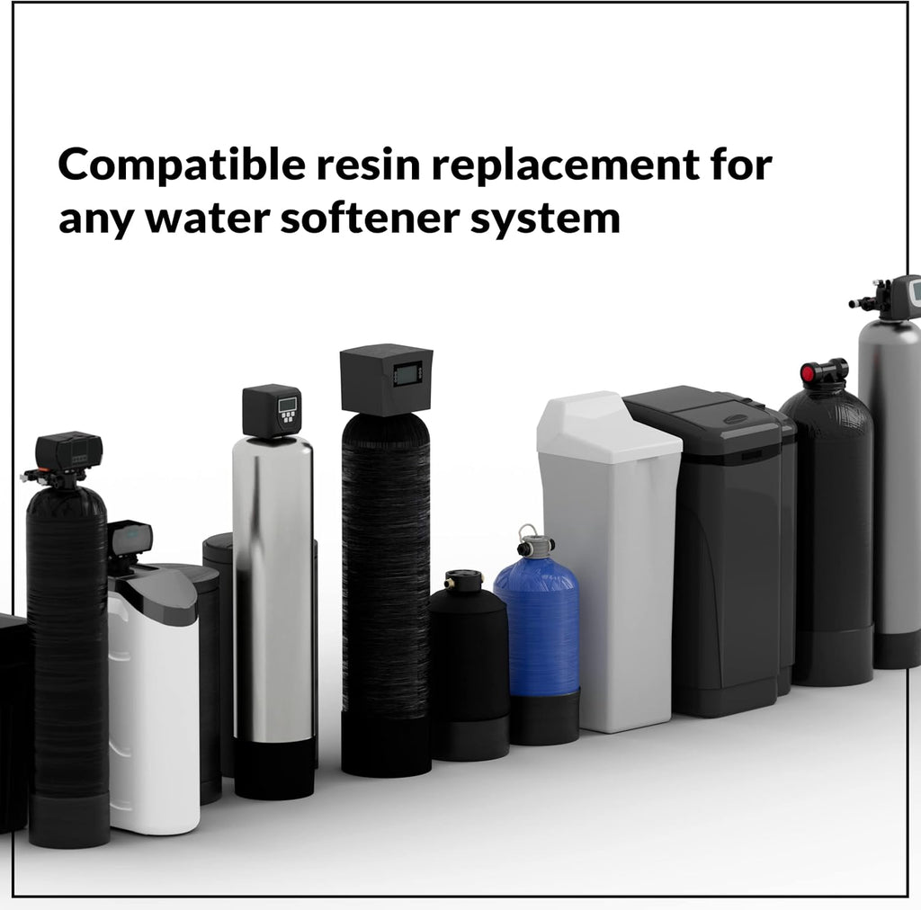 iFilters Water Softener Resin Media Replacement - 1/2 Cubic Foot (CuFt) | 100% Ion Exchange High Quality Premium Cation | 16,000 Grain Capacity | NSF Certified (MED-CAT-025/2)