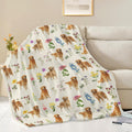 Golden Retriever Throw Blanket Golden Retriever Puppy Stuff Gifts for Dog Lover Kids Girls Boys Adults Women Men Soft Cozy Warm Plush Fluffy Fuzzy Fleece Blanket Decor 50''X60''
