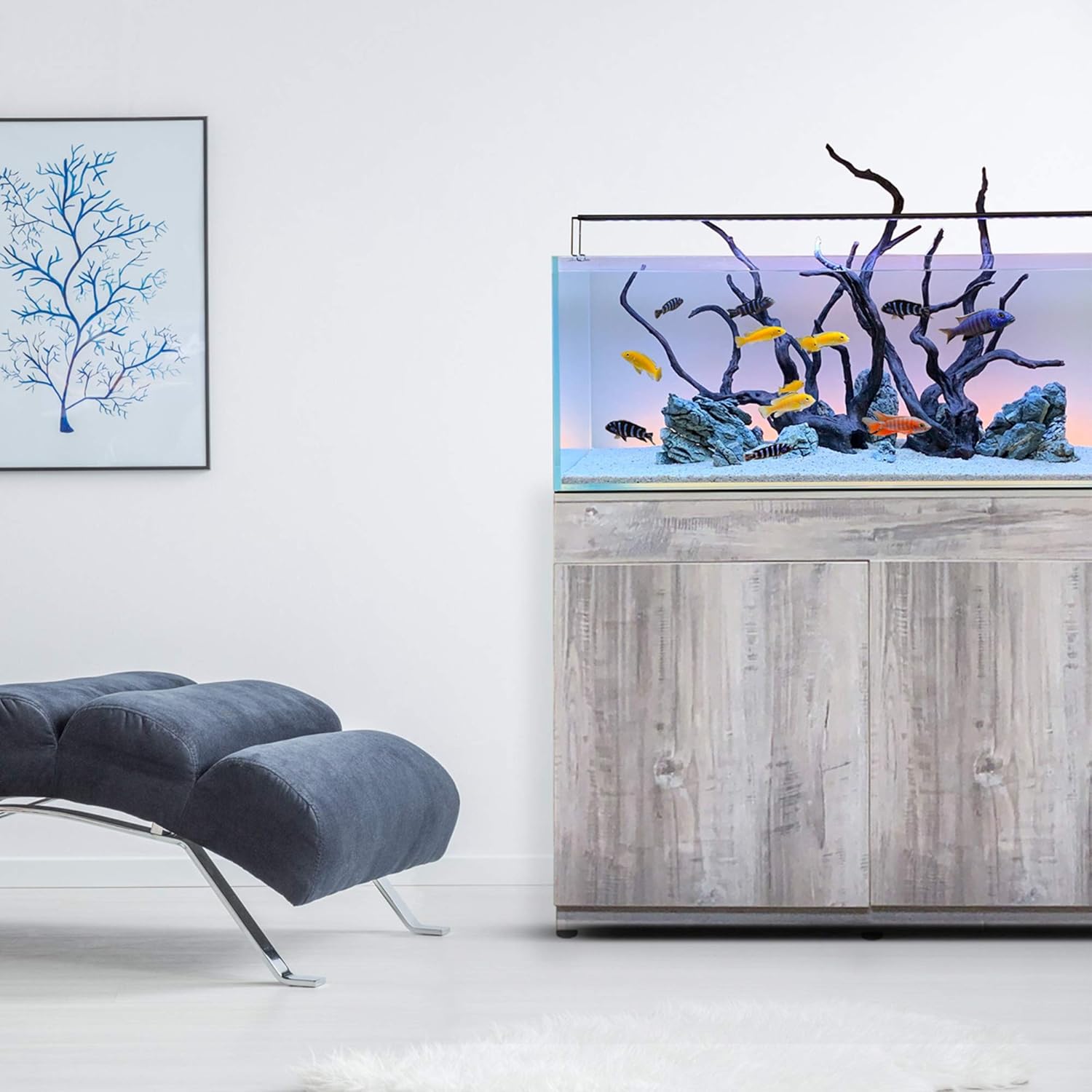 Current USA Seiryu Stone Collection 11 Piece Set | Molded Aquarium Decor Rock Artificial Resin Fish Tank Decoration up to 48" Long Aquariums 8817