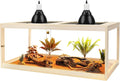 Prolee 81 Gallon Reptile Terrarium Tank 48 Inch Lizard Tank Bearded Dragon Tank with Metal Mesh Roof Door, Snake Tank with Lock Design, 48" Length