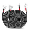 Nilight 2PCS 16 AWG 20 Feet Wiring Harness Extension Kit for LED Light bar Work Light LED Pods Off Road Lights Driving Fog Light Boat Lighting, 2 Years Warranty