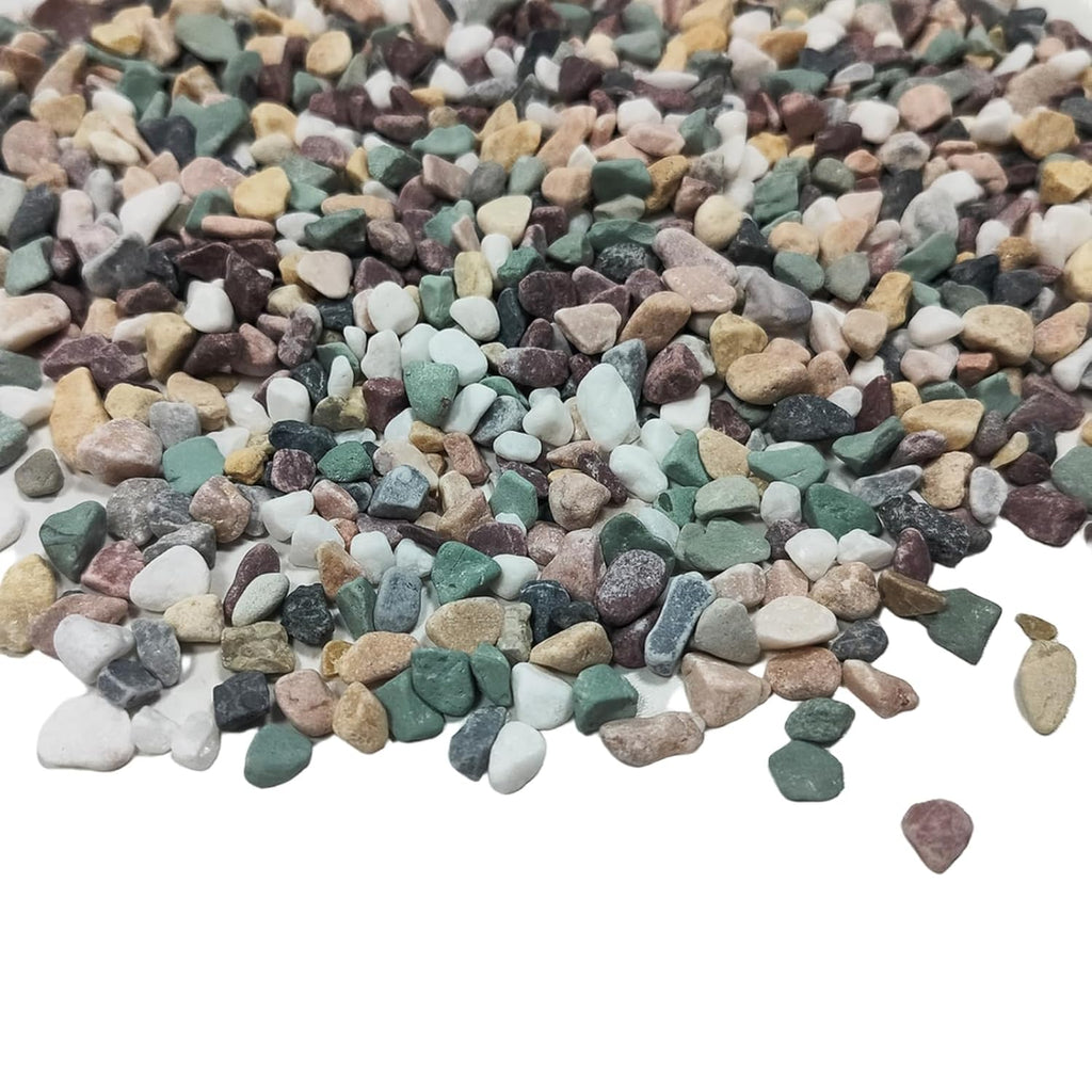 3.3LB Natural Pebbles, 1/4" DIY Decorative Stones Vase Fillers Gravel for Plants, Terrarium, Indoor Outdoor Decor Ornamental Rocks.