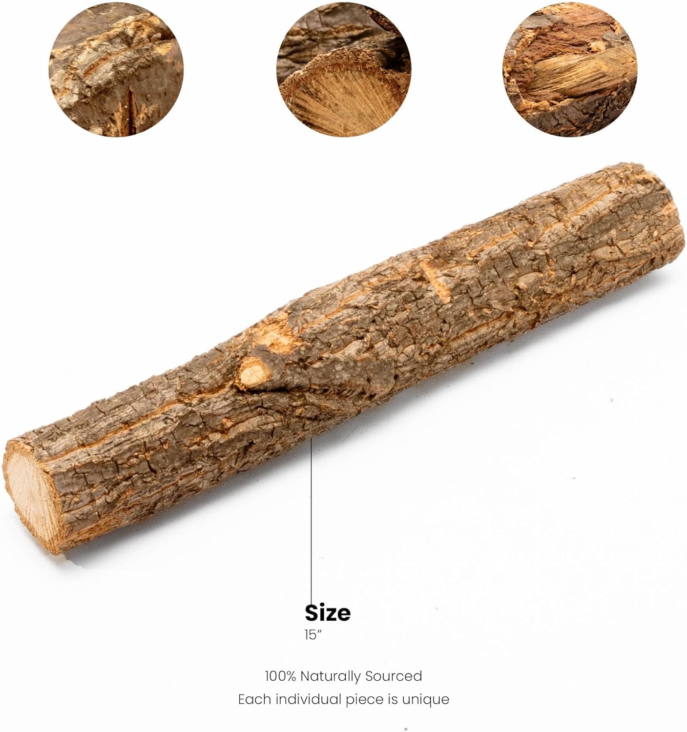 Ultum Nature Systems Driftwood - Log Wood - Natural Aquarium Hardscape for Planted Tank Aquascaping - Fish, Crab, Reptile, Bird, Paludarium Enclosure Structure, Terrarium Decor - LRG 5Pc, 15-18" ⌀2-3"