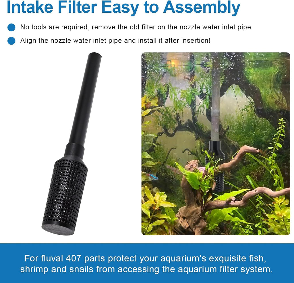 Aquarium Intake Guard, Aquarium Filter Intake Guard Fits for Fluval 306/307/406/407 Models, Fish Safe Filter Cover Aquarium Filter Accessories