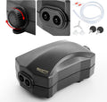 Aquarium Air Pump Single Outlet/Dual Outlet Adjustable Aerator with Accessories for 10-100 Gallon Fish Tank