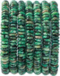 Natural African Turquoise Disk Stone Spacer Beads 6x2mm 38cm/str Flat Rondelle Loose Semi Gemstone Caps for Making Bracelets Necklace